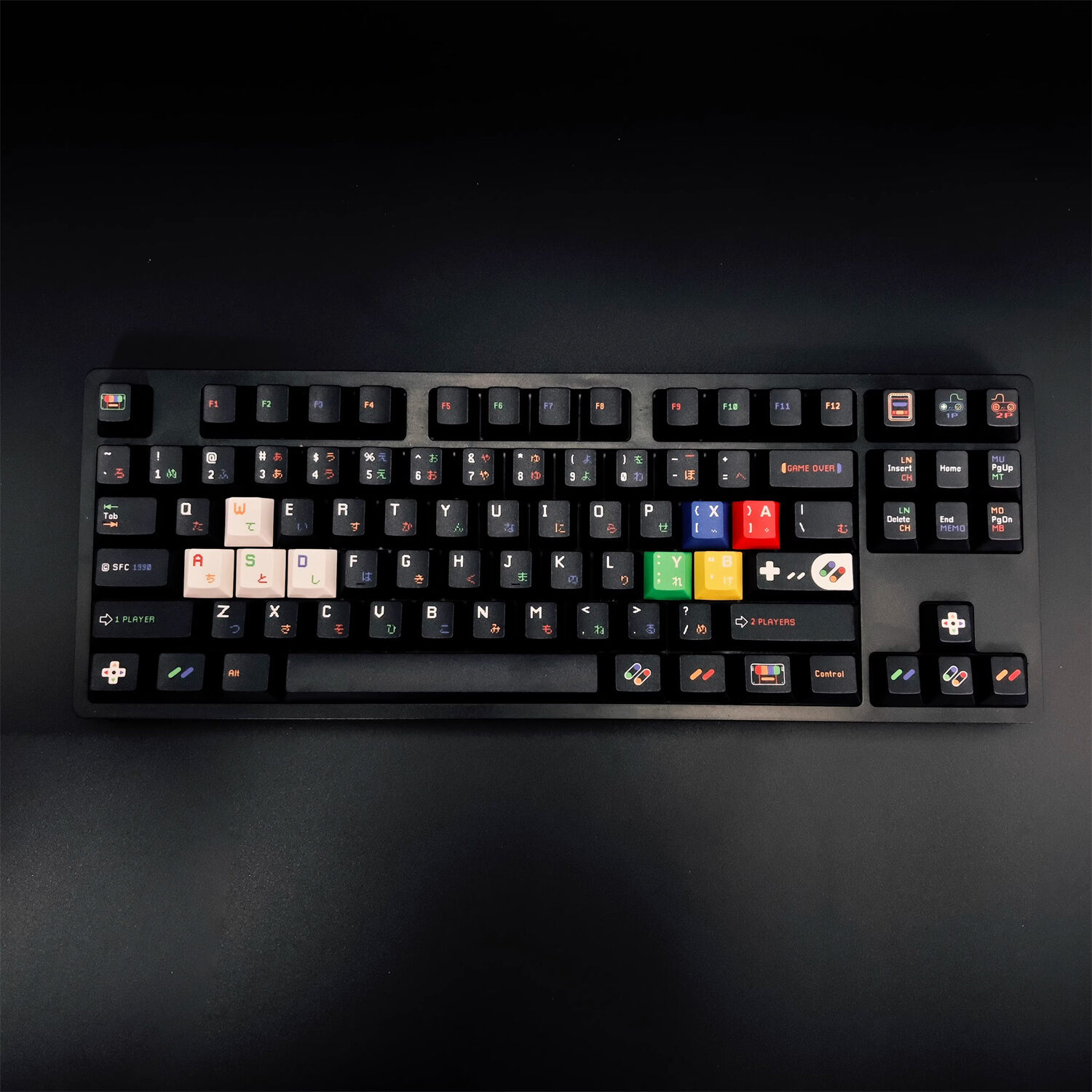 Child Interest 104+38 PBT Dye-subbed Keycaps Set for Cherry MX Mechanical Gaming Keyboard